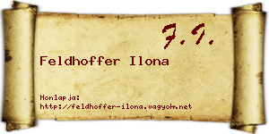 Feldhoffer Ilona névjegykártya