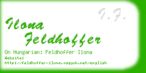 ilona feldhoffer business card